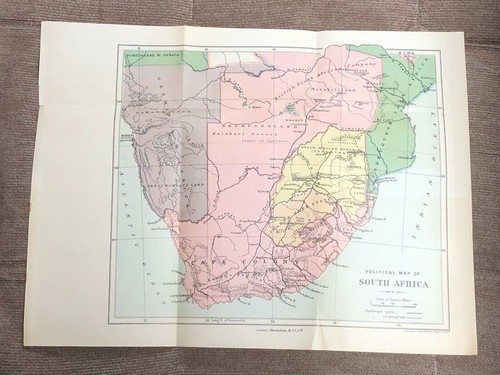 Mappa politica del sudafrica - mappa,