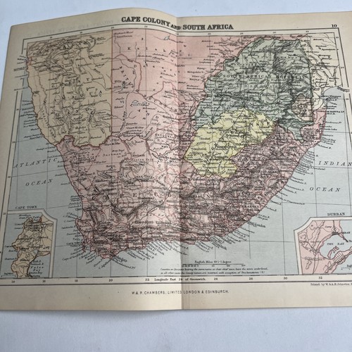 1895 mappa della colonia del - mappa,