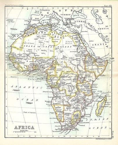 Mappa originale 1896 - , africa
