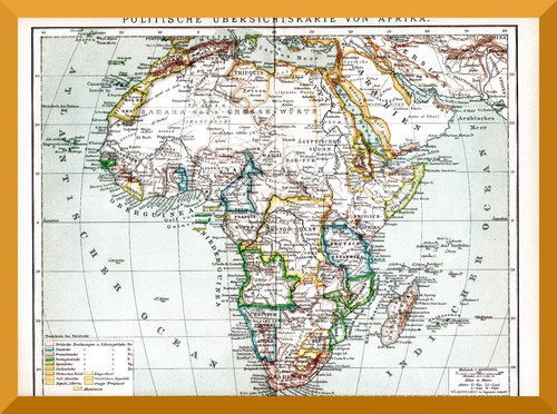 Africa cartolina politica 130 - +cartolina,