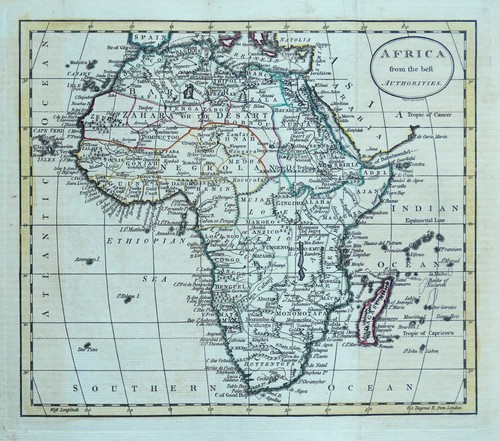 Mappa antica africa - antica, william