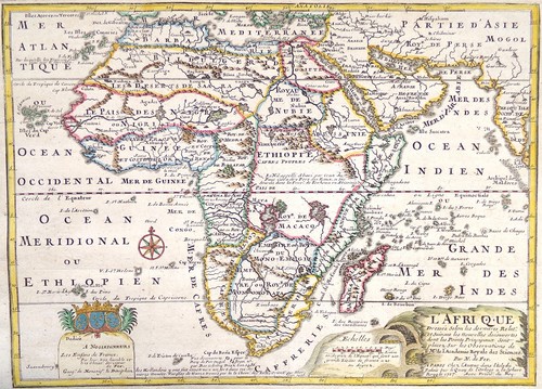 Mappa antica africa - antica, africa,
