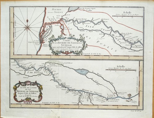 Antica mappa originale - , c1750