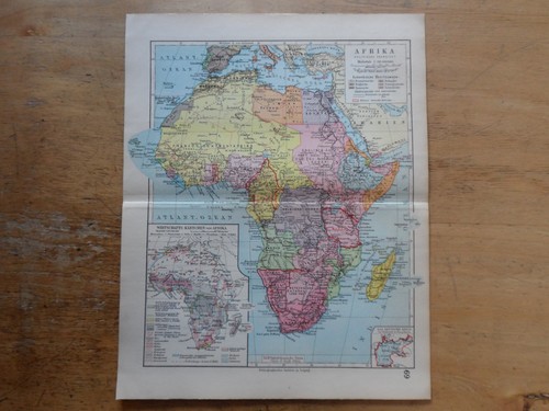 Orig litografia mappa - orig.(1928),