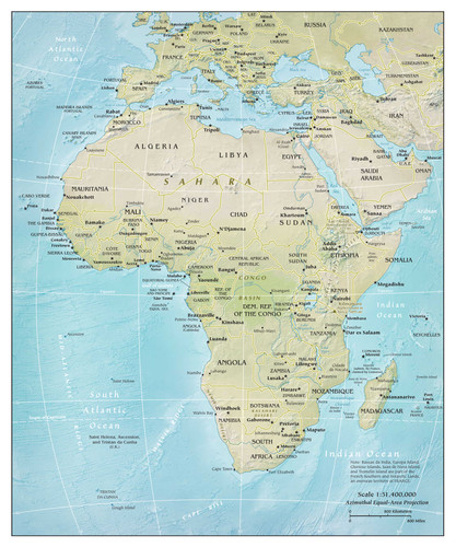Africa fisiografico - africa,