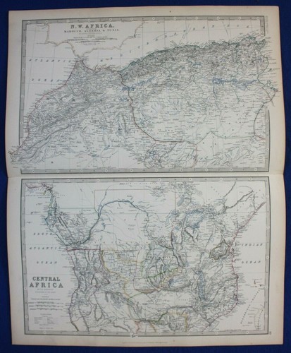 Grande mappa antica originale