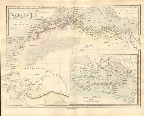 Antica mappa geografica - antica,