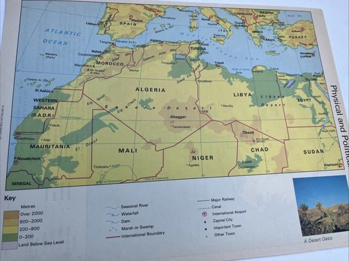 Mappa 1987 nord africa mappe - nord,