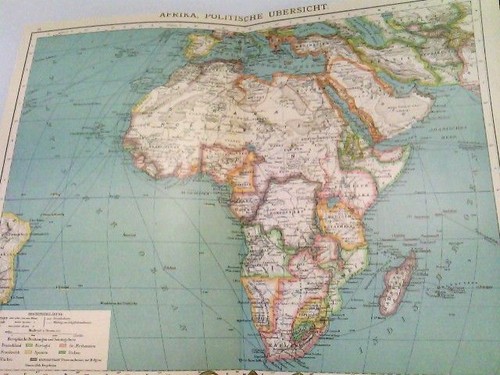 Farblithografie afrika - farblithografie, "afrika