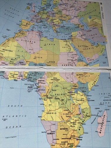 Mappa dell africa - mappa, stampa