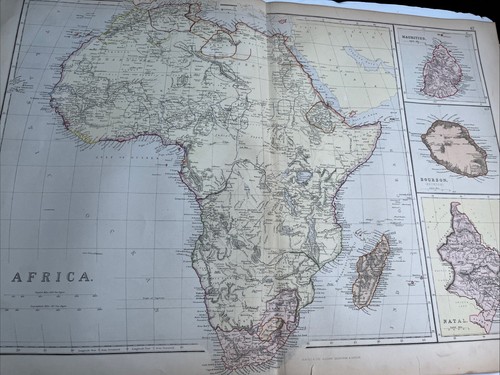 1881 mappa dell - 1881:, dell'africa