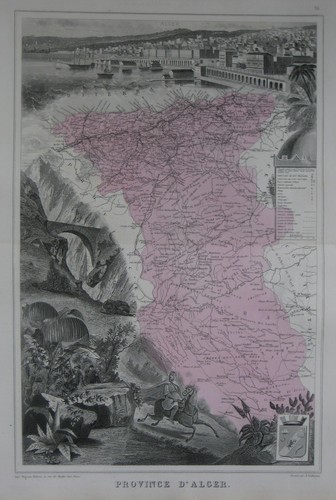 Mappa francese illustrata