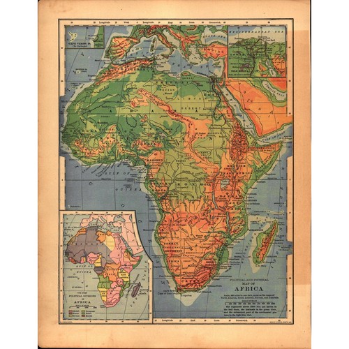 Mappa politica fisica - mappa,