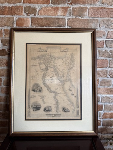 Antica mappa tallis - mappa, 1850