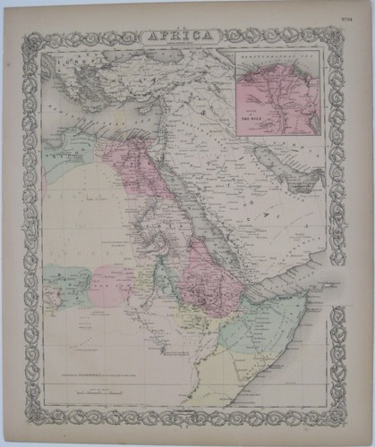 Mappa colton originale 1855 - originale,