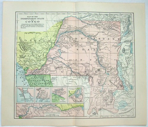 Congo mappa originale del - -,