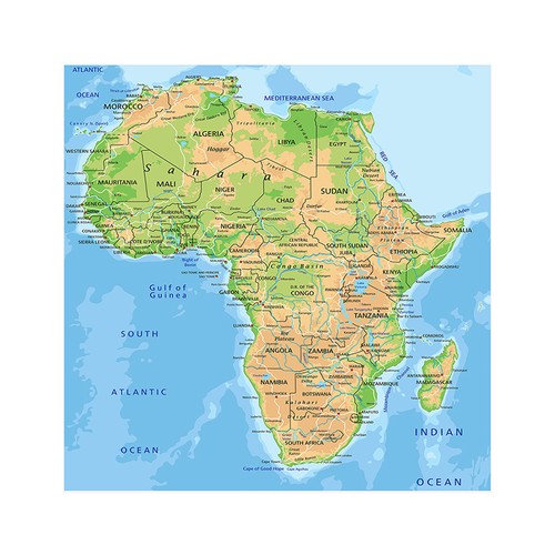 Poster mappa politica - poster,