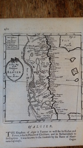 Antica mappa rame 1687 - rame,