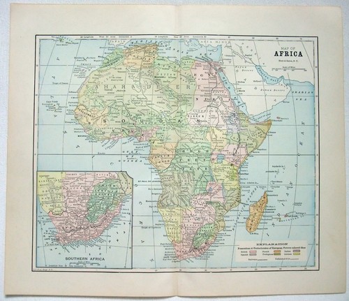 Africa mappa originale del - africa,