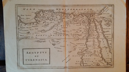 1730 antica mappa aegyptus - 1730, et