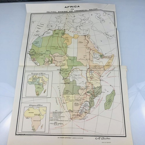 Mappa antica africa - mappa, divisioni