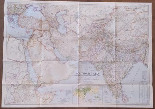Cartina map southwest asia - cartina,