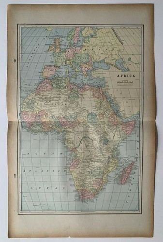 1893 mappa dell africa - mappa, dell'africa
