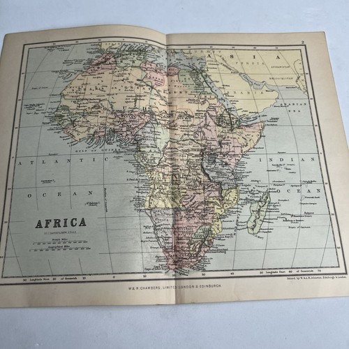 1895 mappa dell africa - mappa, dell'africa