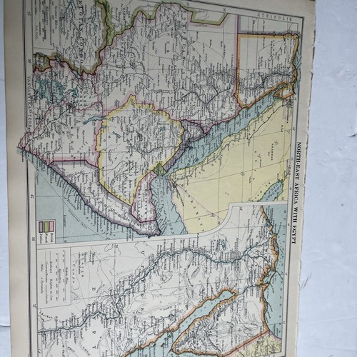 1928 mappa dell - mappa, dell'africa