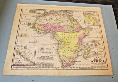 1839 mitchell africa mappa - africa,